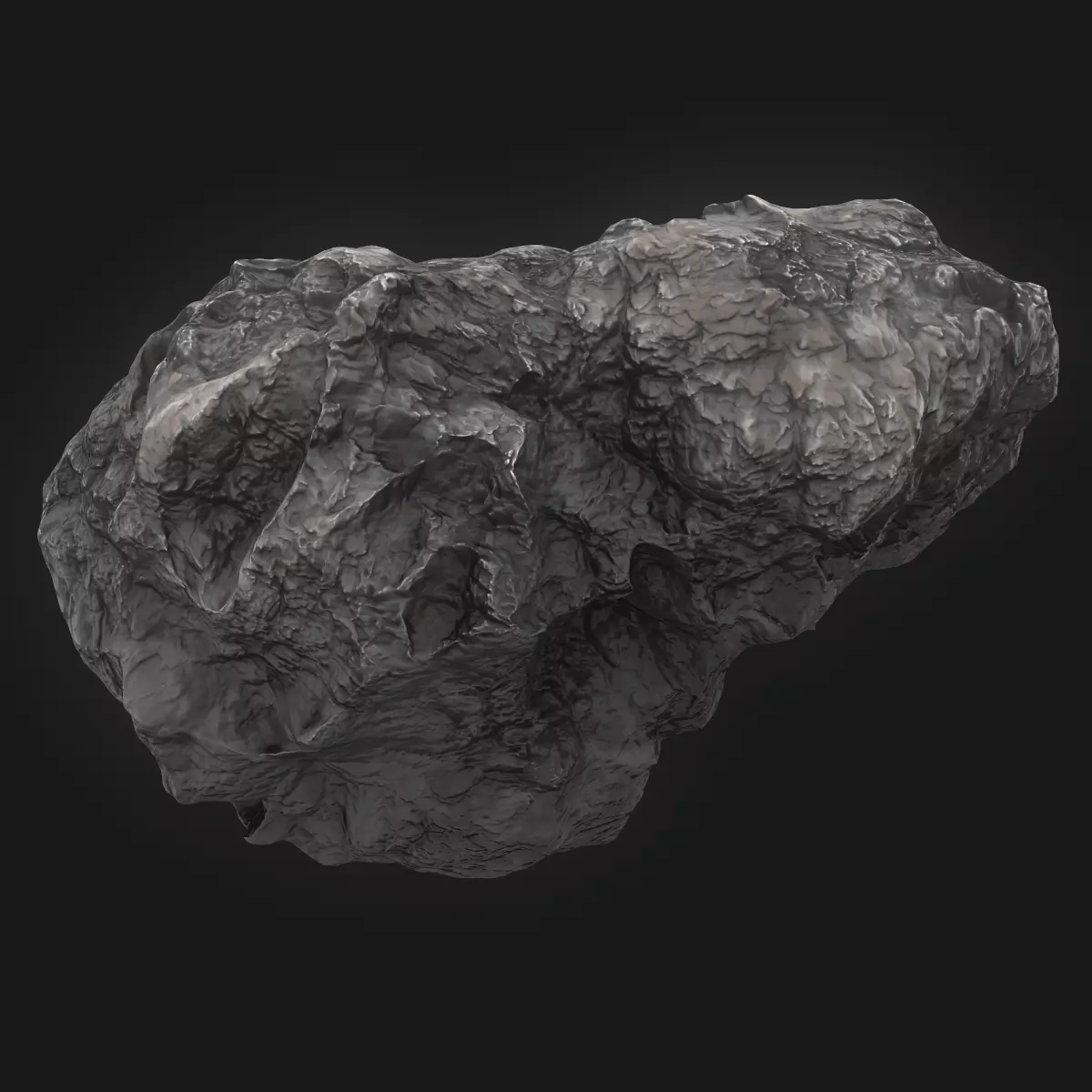 Meteor Asteroid Rock 4K 3D model_0