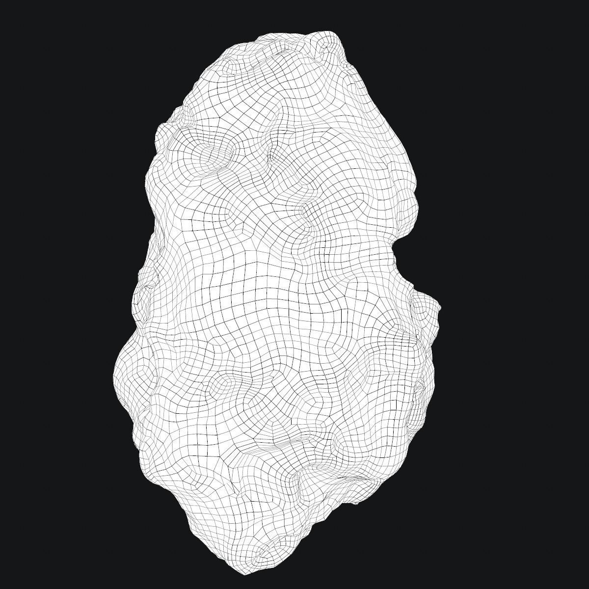 Meteor Asteroid Rock 4K 3D model_6