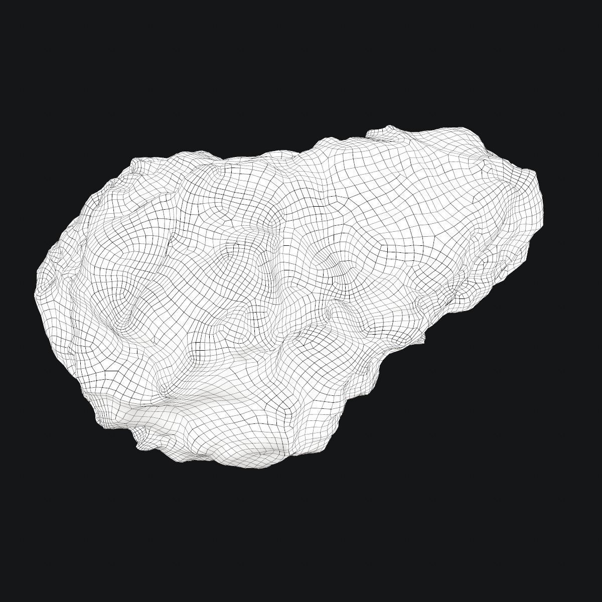 Meteor Asteroid Rock 4K 3D model_5