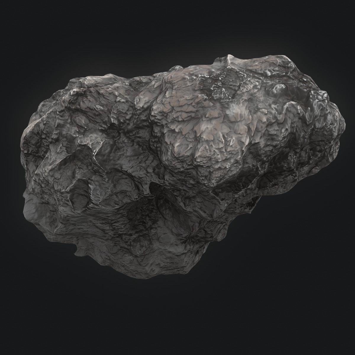 Meteor Asteroid Rock 4K 3D model_4