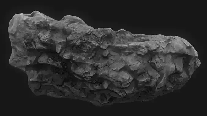 Meteor Asteroid Rock 4K  3D model