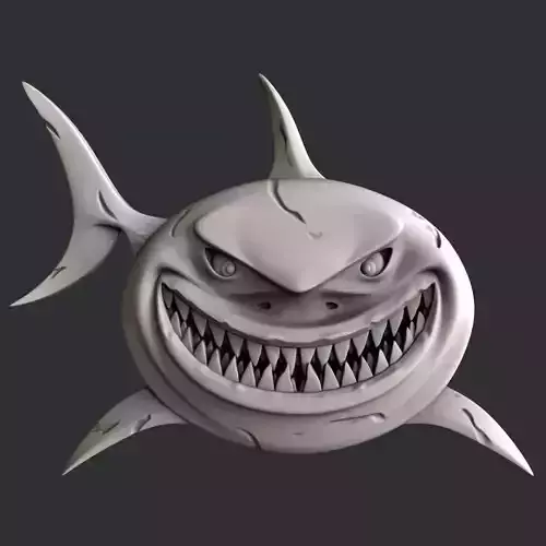 3d STL models for CNC router Shark