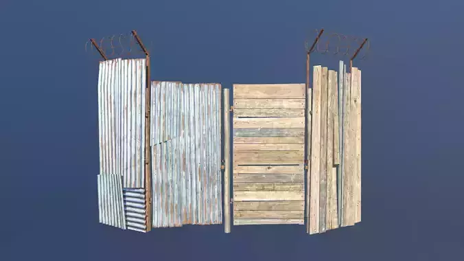 Post Apocalyptic Fence PBR