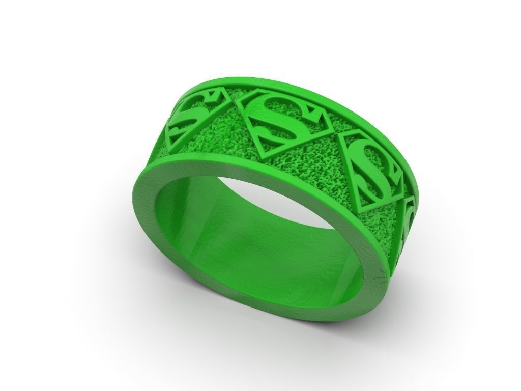 The Ring of Superman symbol around the ring 3D print model_6
