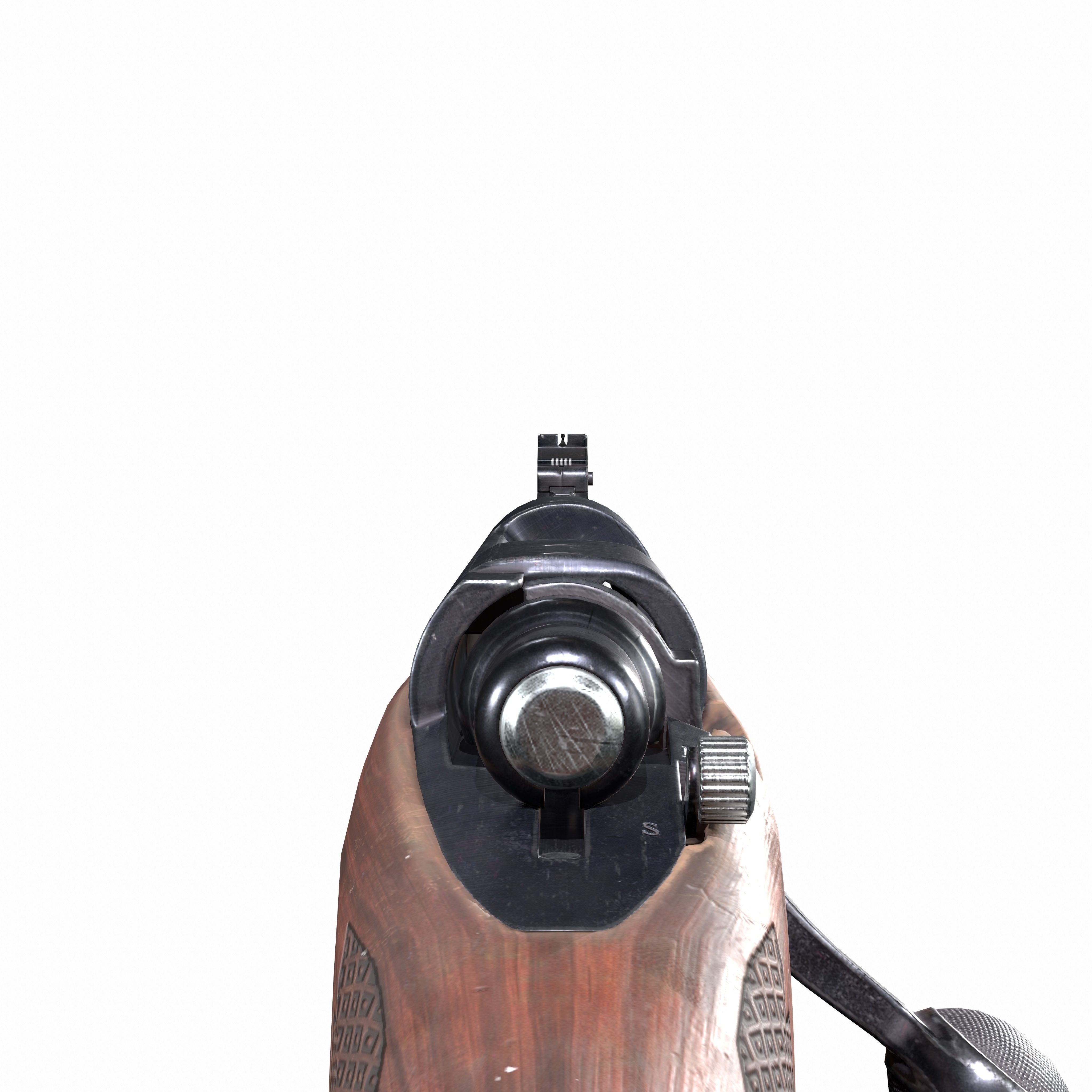 Remington Model 700 Low-poly 3D model_10