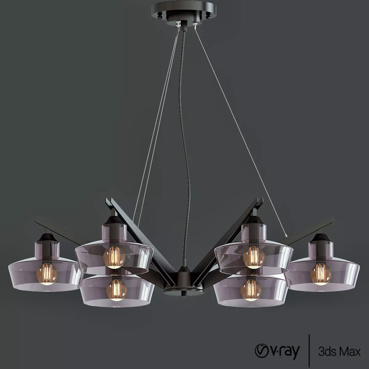 WUNDERLICHT yawov chandelier 3D model