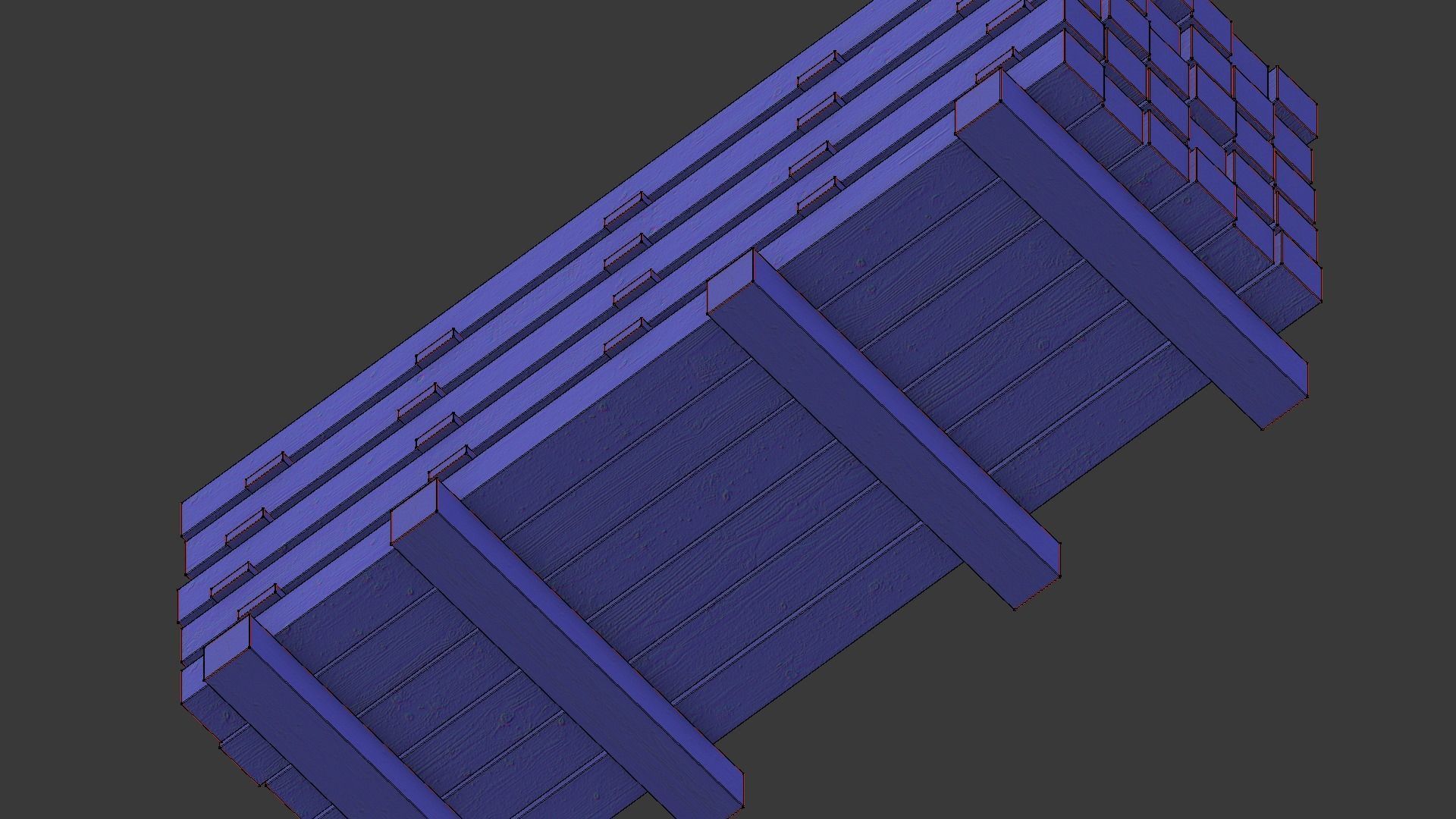 Wooden beam 3D model_18