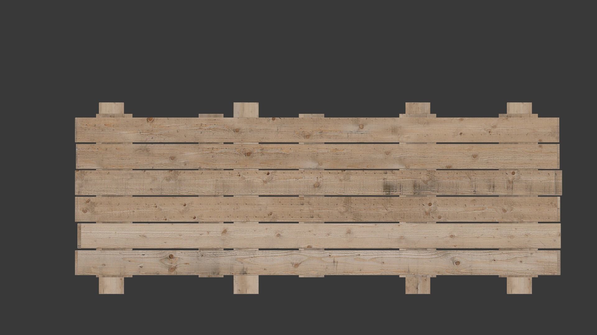 Wooden beam 3D model_11