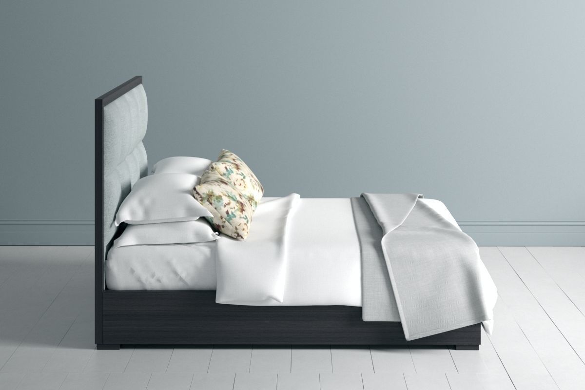 Bed with Throw 3D model_2