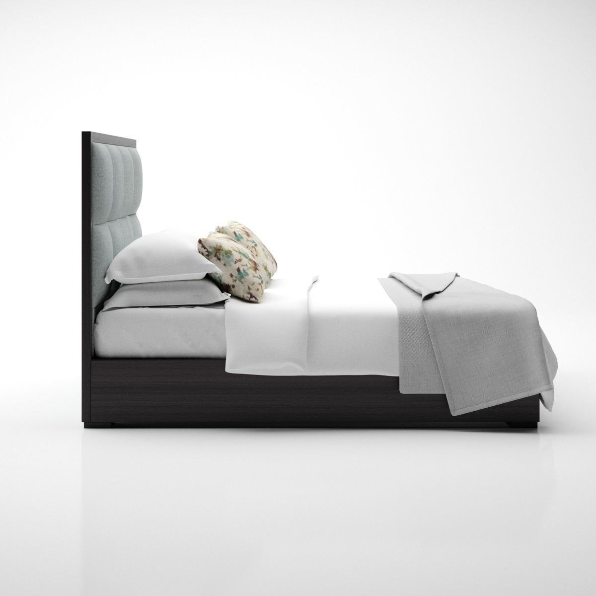 Bed with Throw 3D model_17