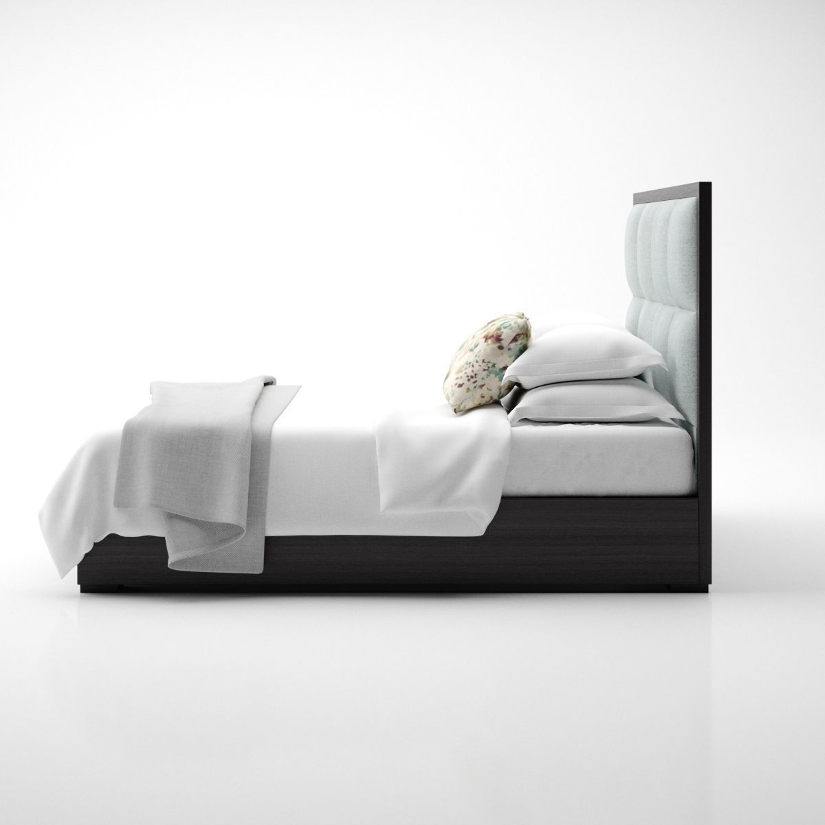 Bed with Throw 3D model_9