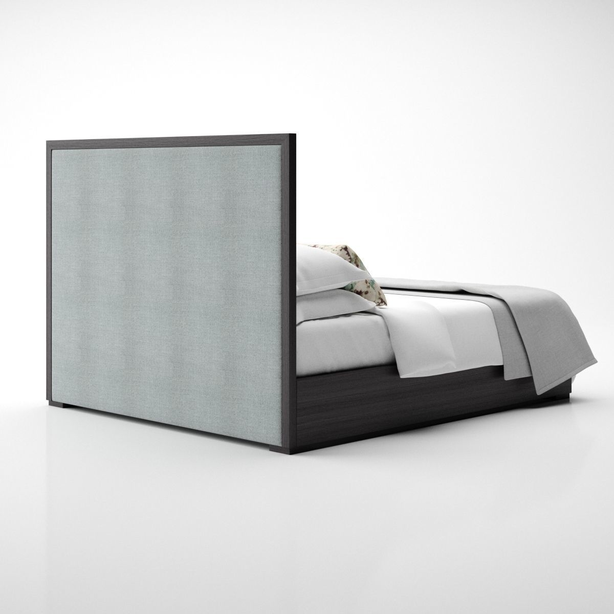 Bed with Throw 3D model_15