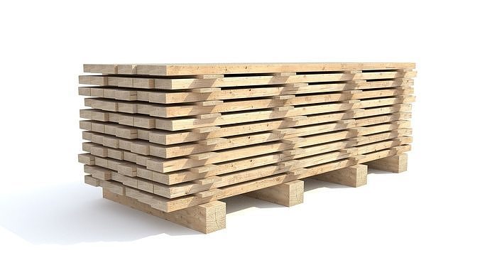Wooden boards 3D model