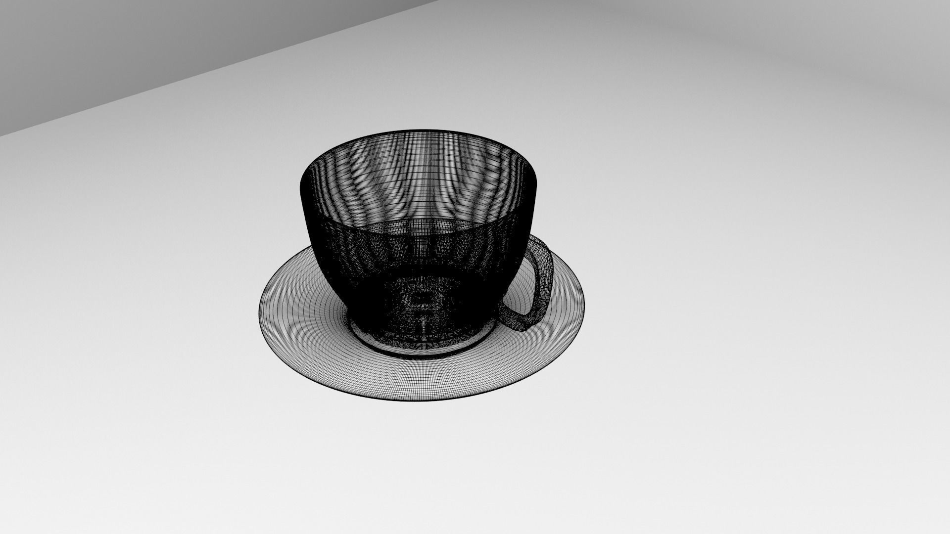 Cup and Saucer 3D model_4
