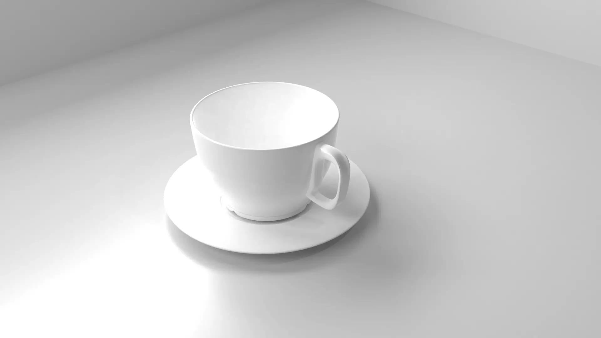 Cup and Saucer 3D model_0