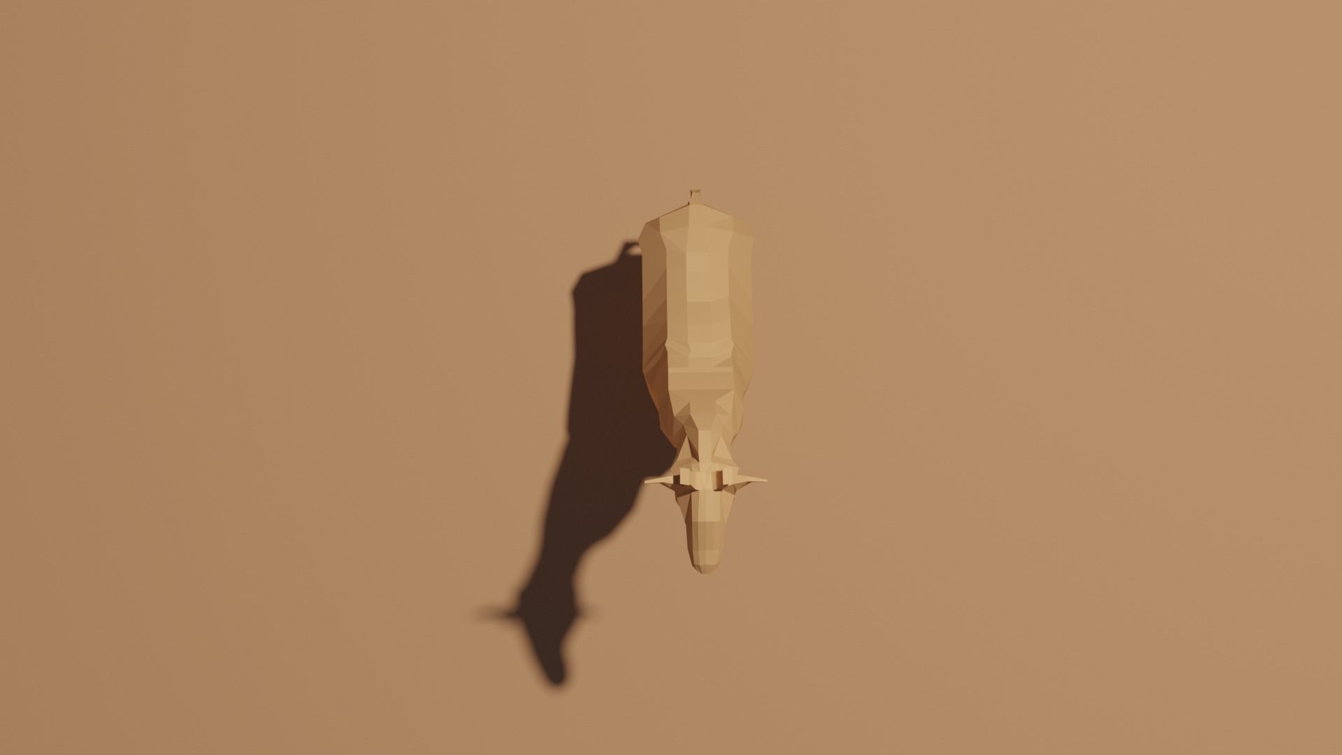 Low Poly Giraffe Low-poly 3D model_4