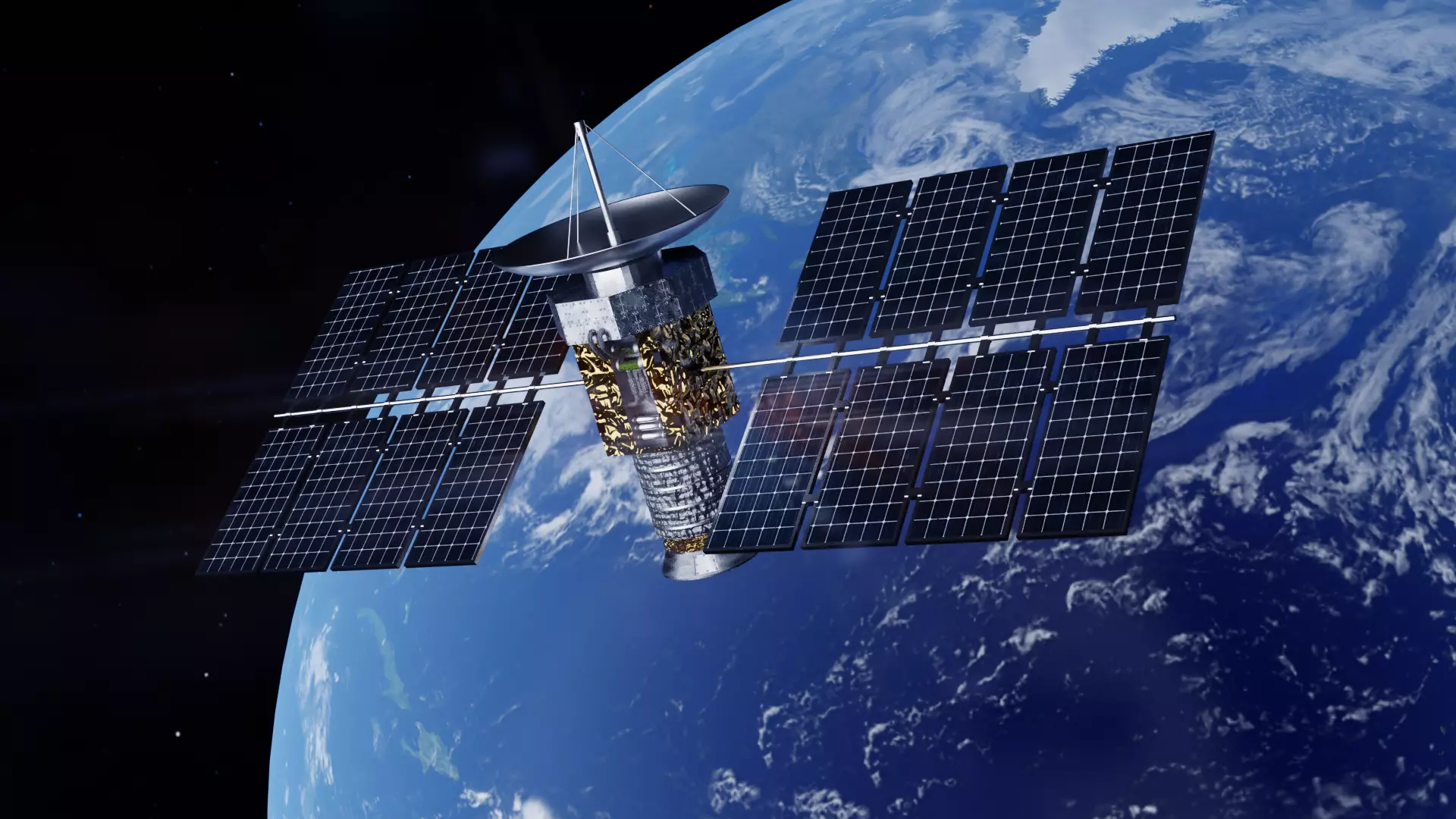 Satellite nasa in space 3D model