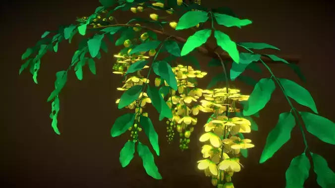 Flower Osaka Low-poly 3D model