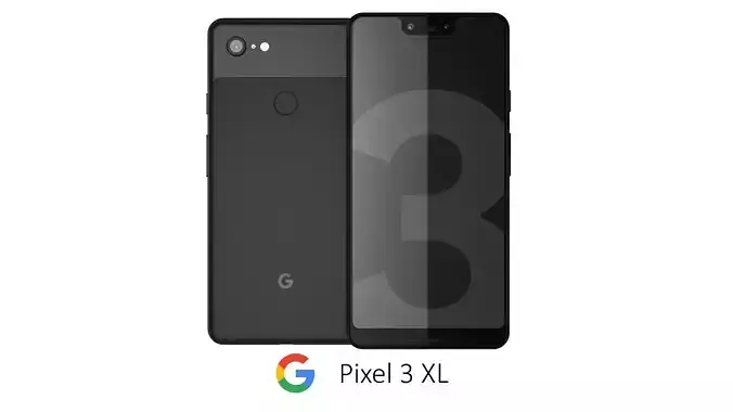 Google Pixel 3 XL Black 3D model