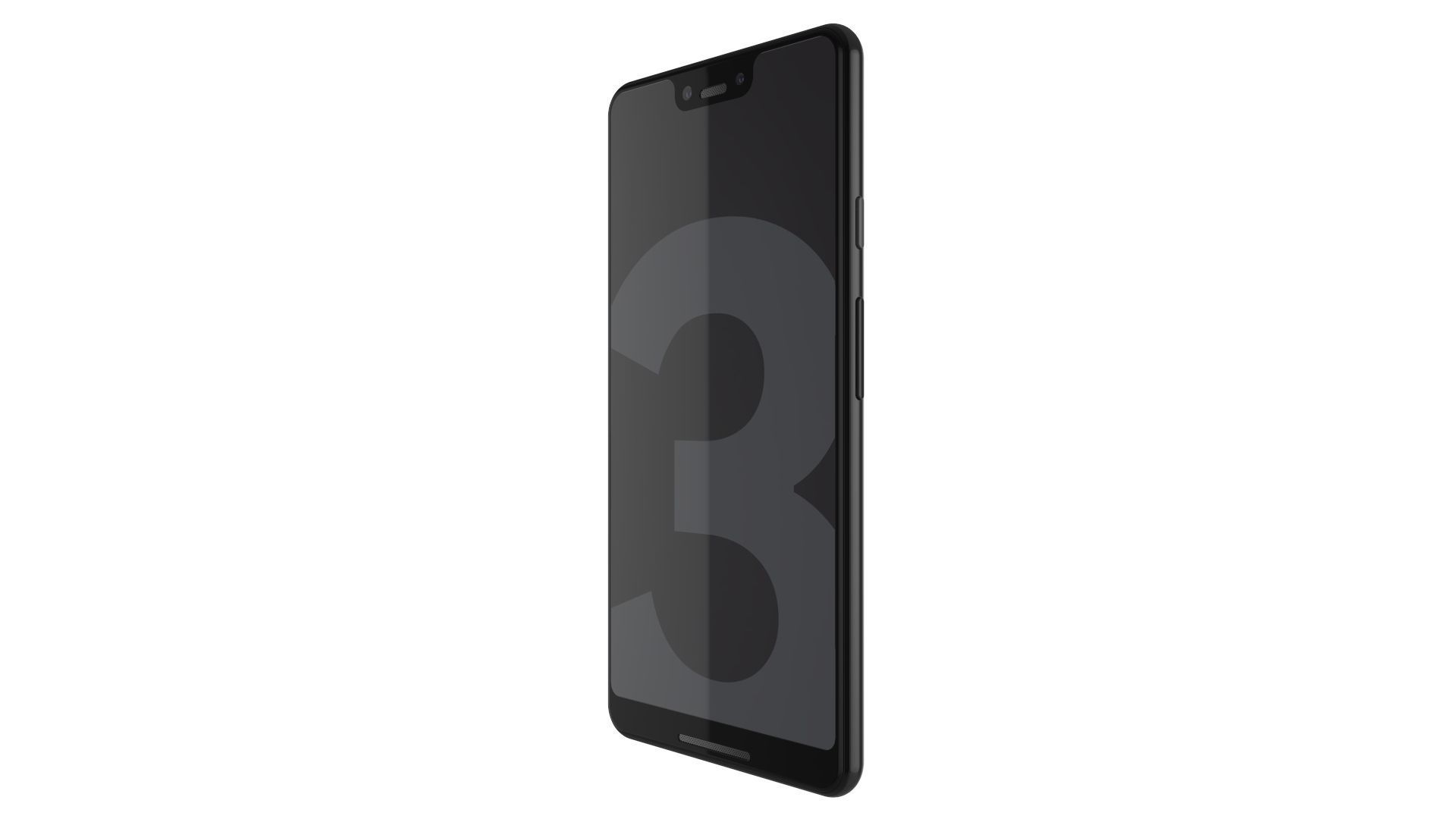 Google Pixel 3 XL Black 3D model_8