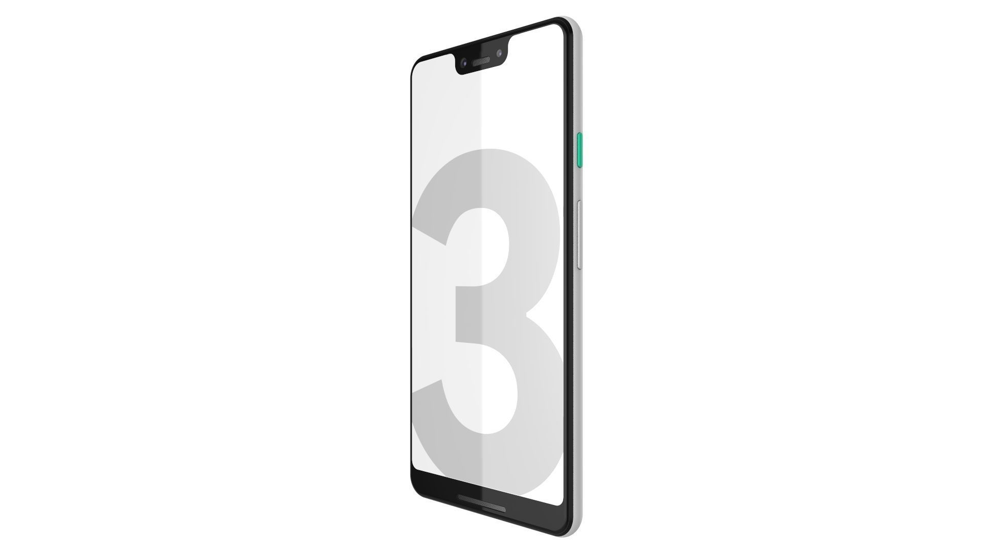 Google Pixel 3 XL White 3D model_7