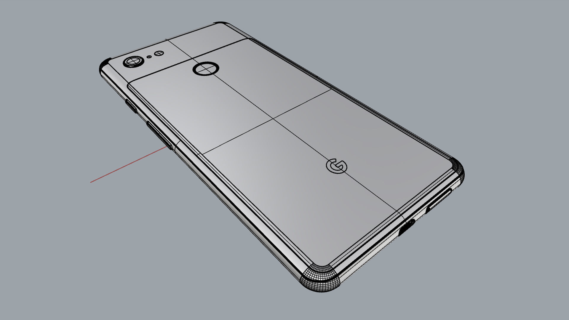Google Pixel 3 XL White 3D model_16
