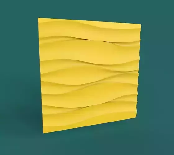 decorative 3d panel wave