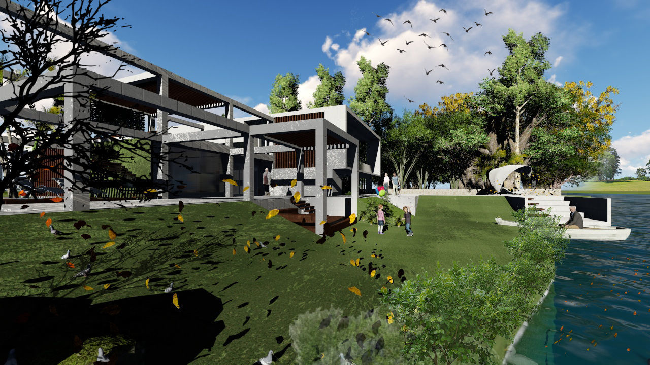 Vacation House  3D model_1