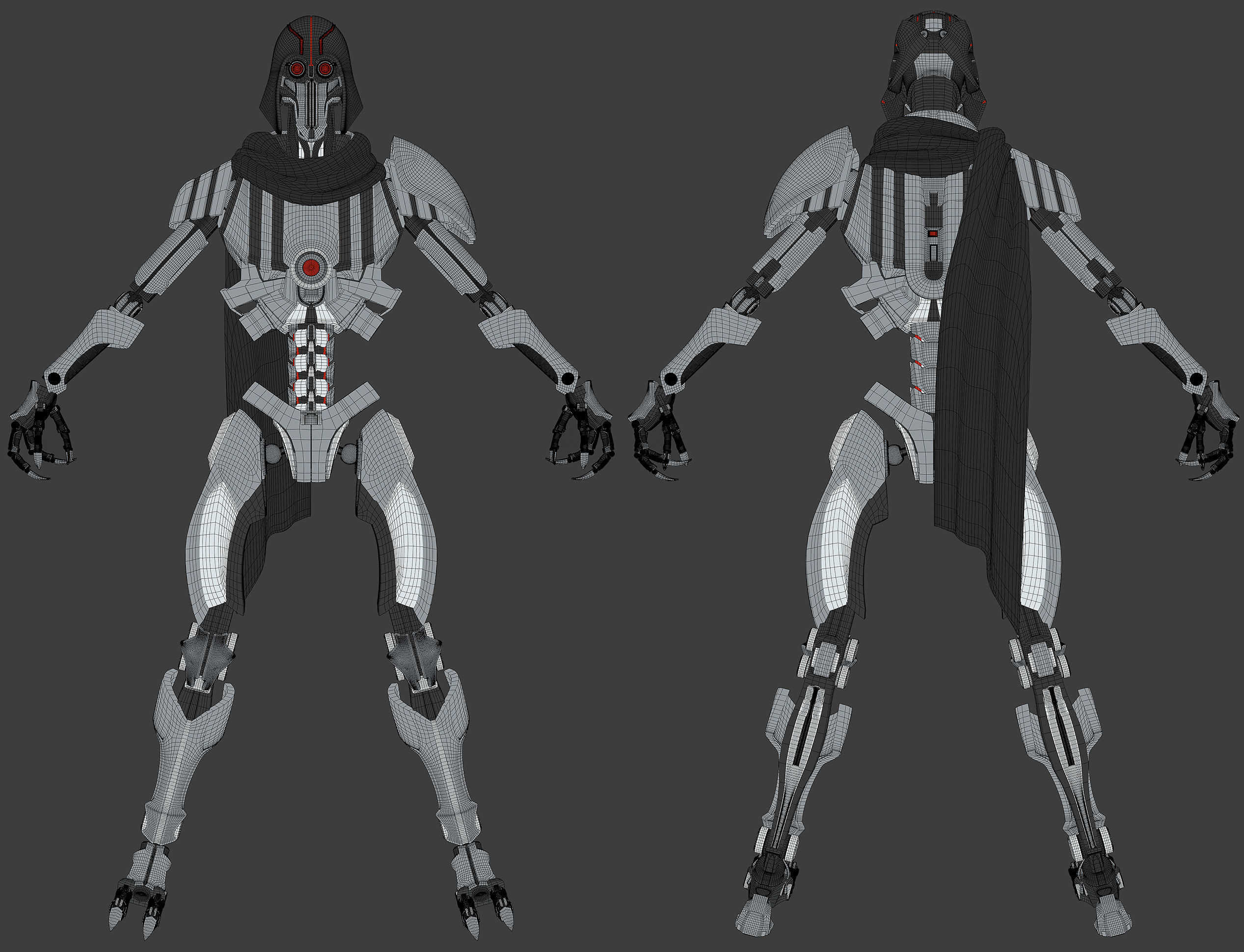 Eg5 Hunter Droid 3D model_5