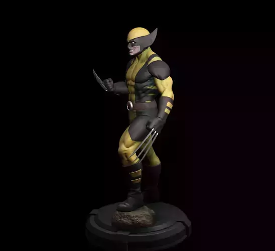 Wolverine Statue 3D print model