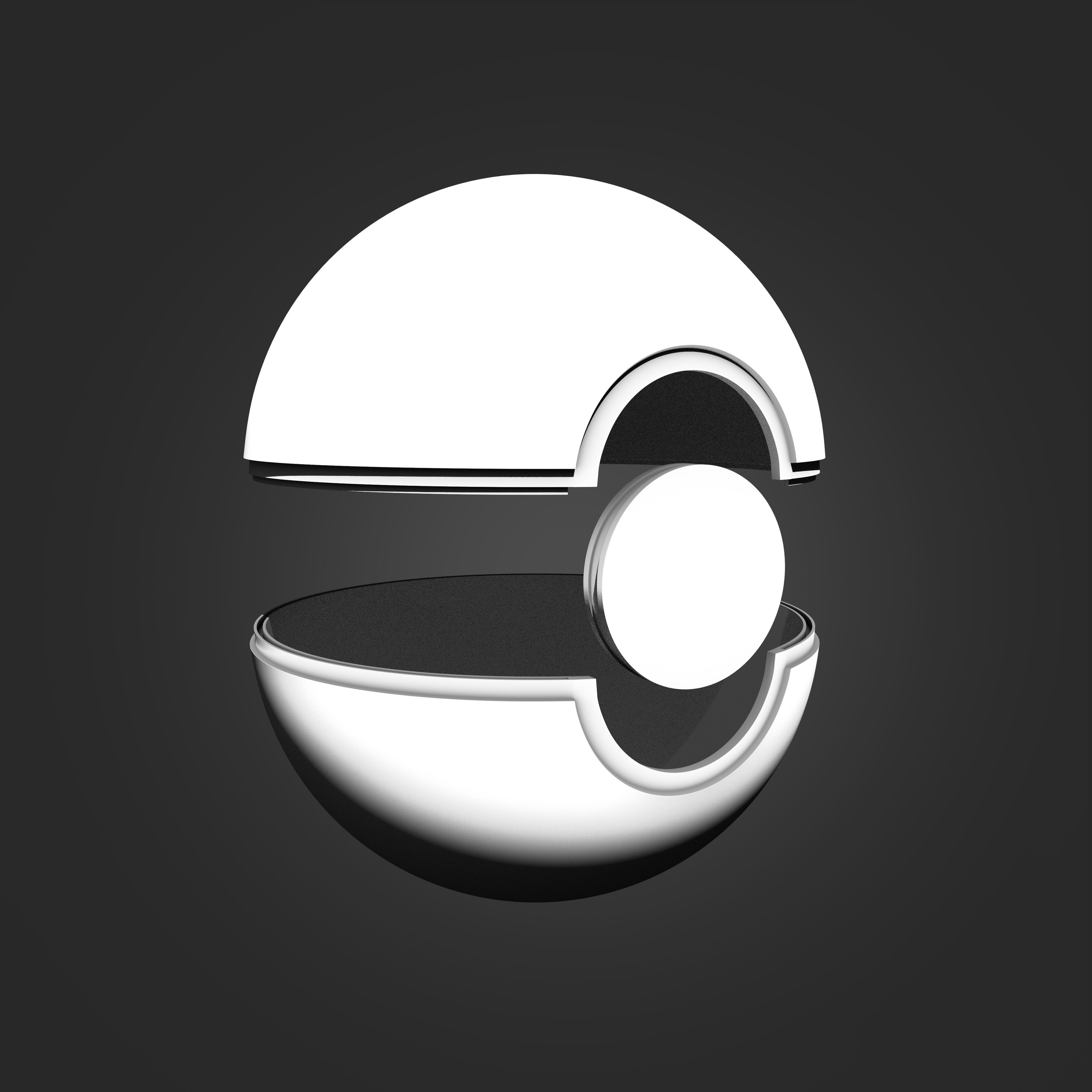 Poke Ball from Pokemon 3D print model_2