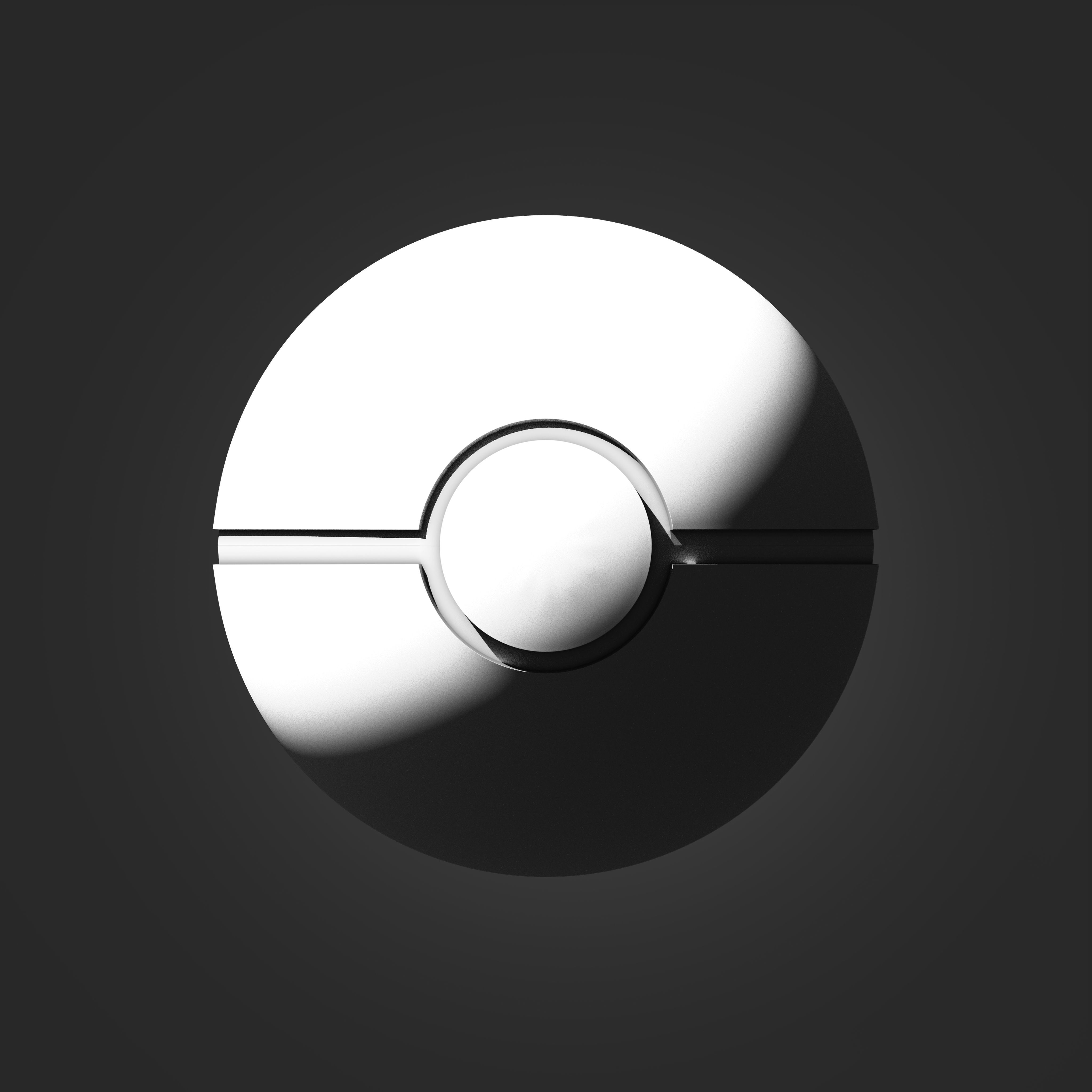 Poke Ball from Pokemon 3D print model_1