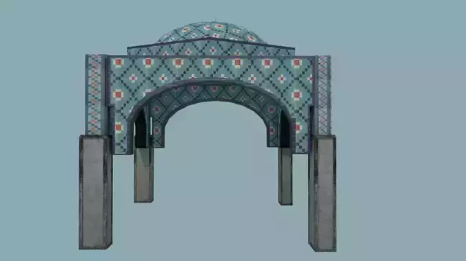 Decor tiled archway