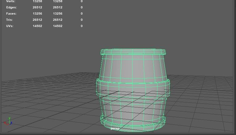 barrel pipe Low-poly 3D model_1