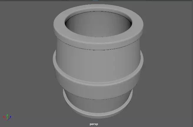 barrel pipe Low-poly 3D model_0