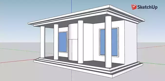 simple large public and or historical building 