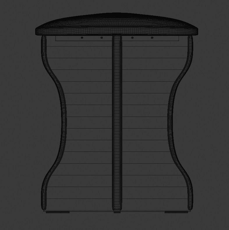 Chair stool 3D model_4