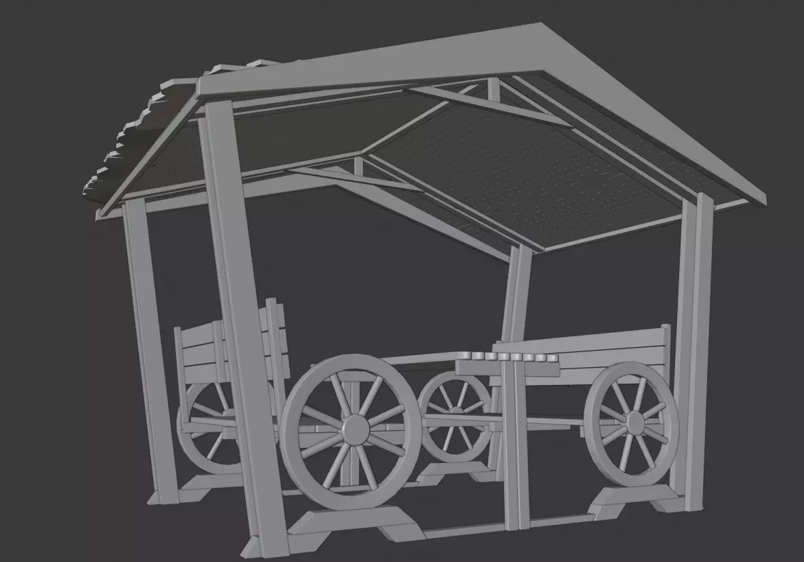 Wooden Pavilion 3d model 3D model