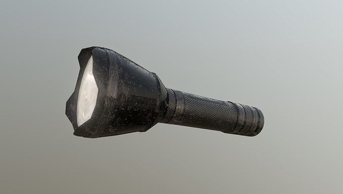 Superfuntimes Scratched Up Flashlight Low-poly 3D model