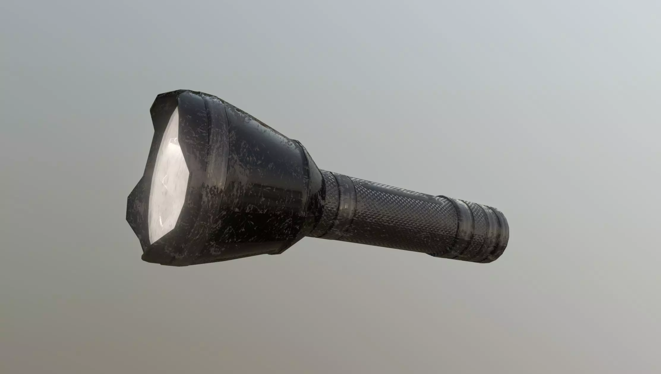 Superfuntimes Scratched Up Flashlight Low-poly 3D model_0