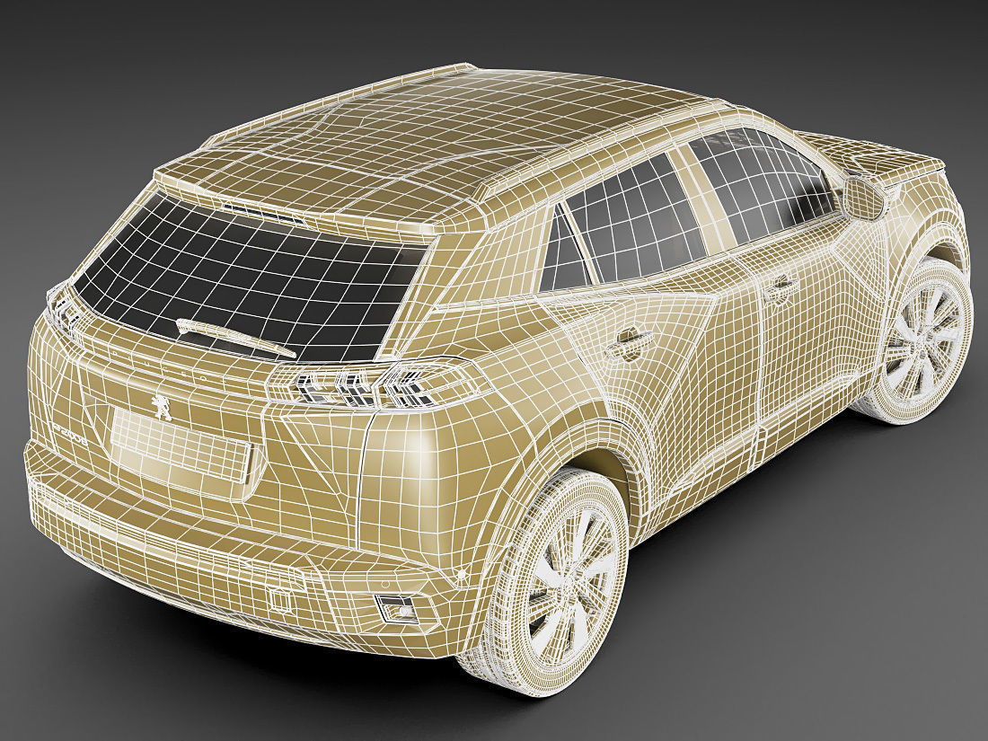 Peugeot e-2008 2020 3D model_20