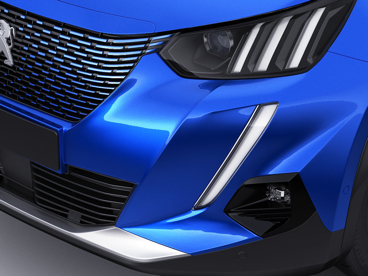 Peugeot e-2008 2020 3D model_3