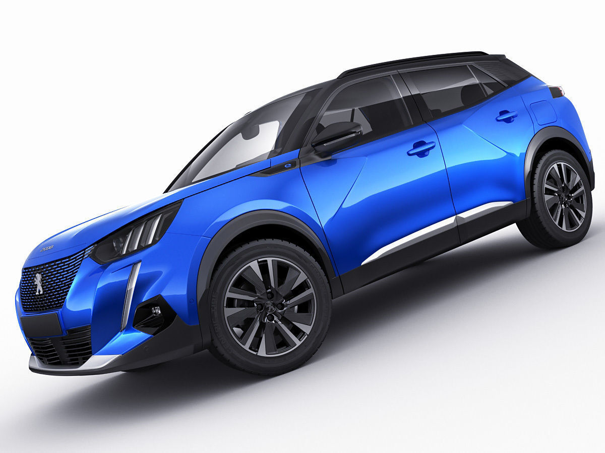 Peugeot e-2008 2020 3D model_7