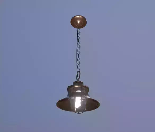 Superfuntimes Hanging Copper Lamp