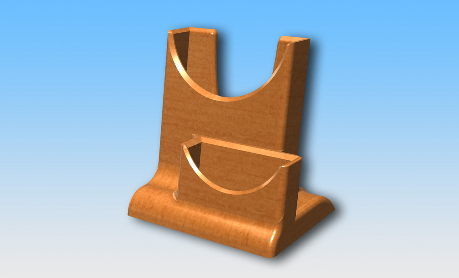 Brochure stand 3D print model_2
