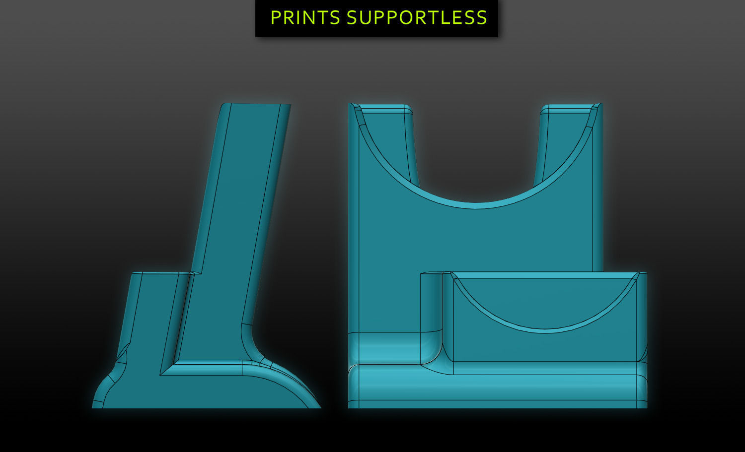 Brochure stand 3D print model_3
