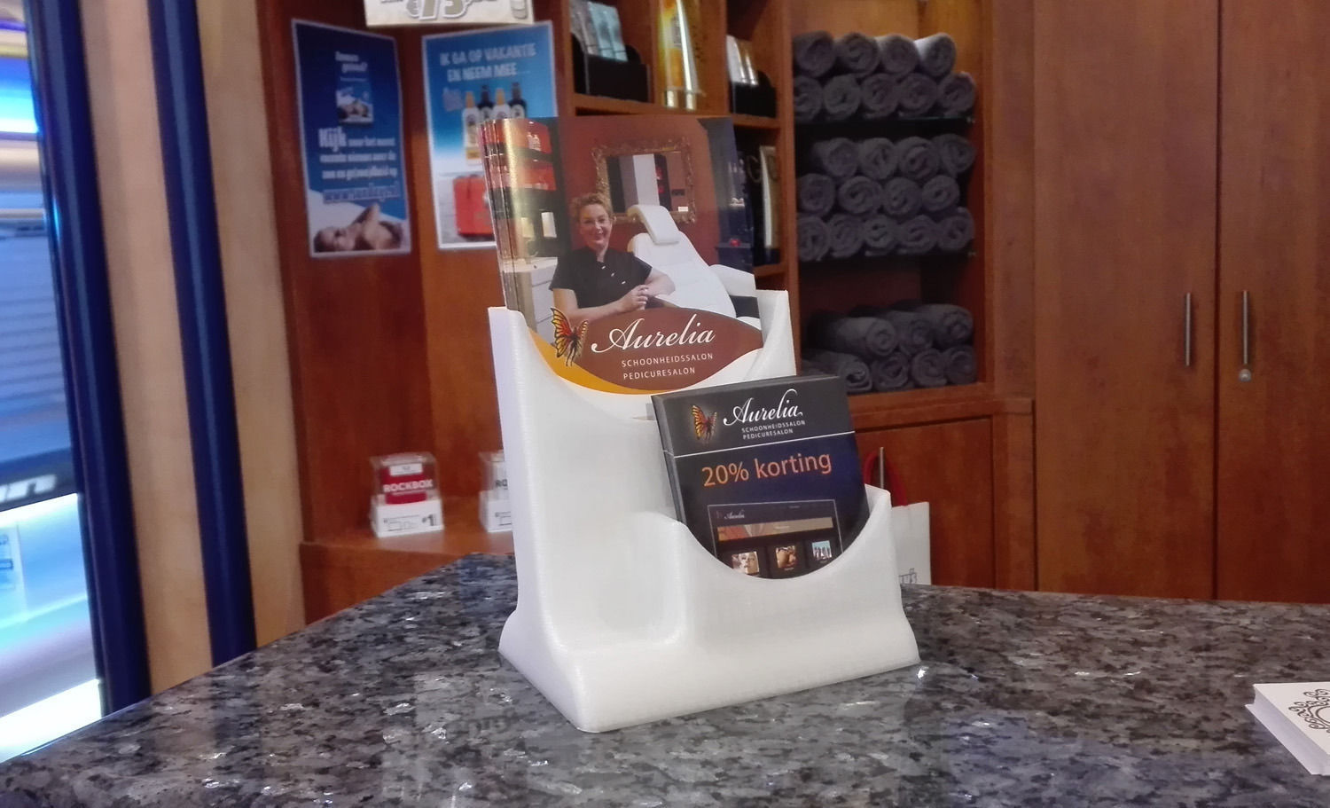 Brochure stand 3D print model_5