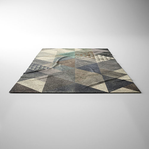 Contemporary Carpet - Rug 3D model