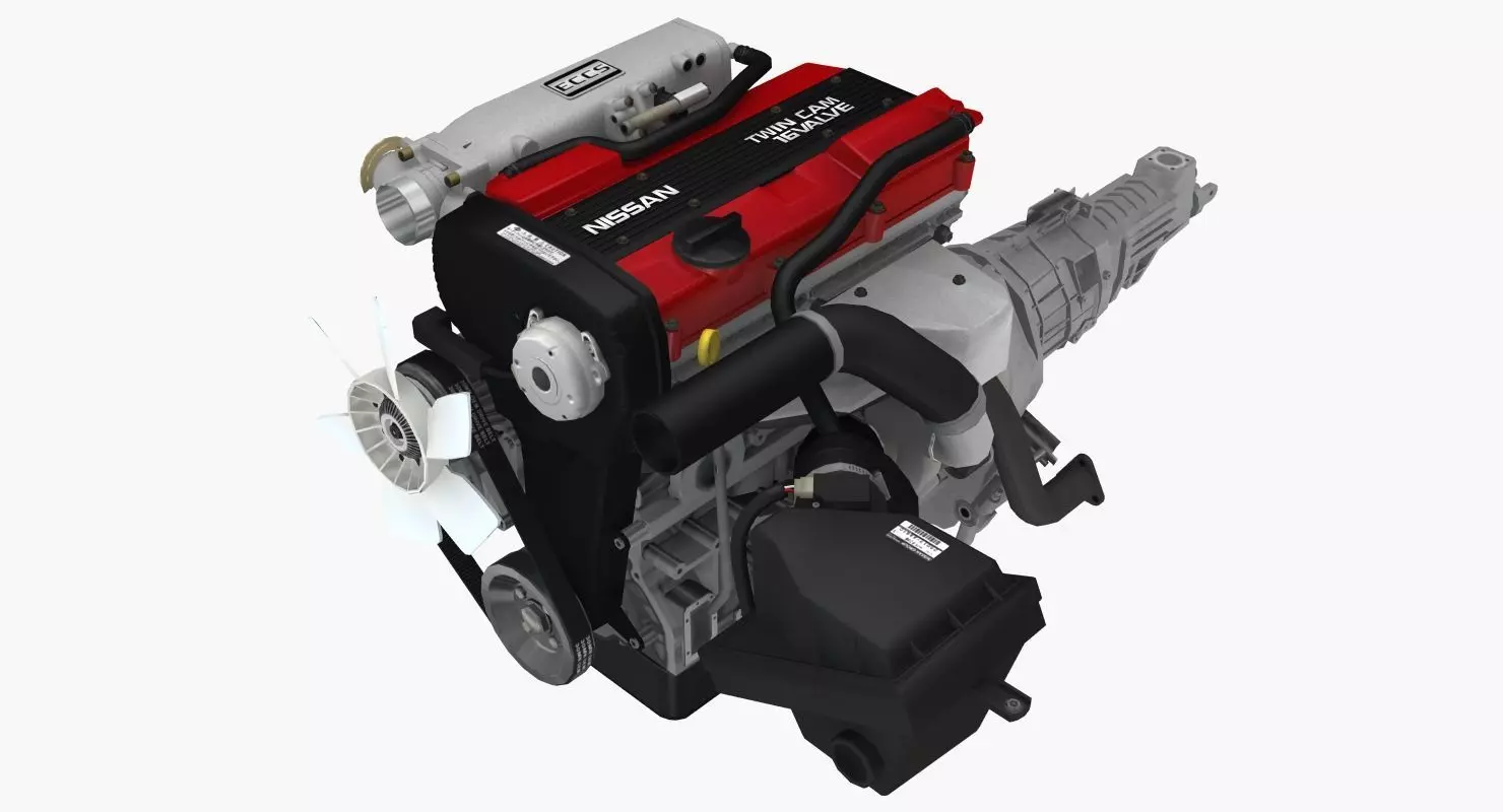 3D model Nissan CA18DET engine VR / AR / low-poly | CGTrader
