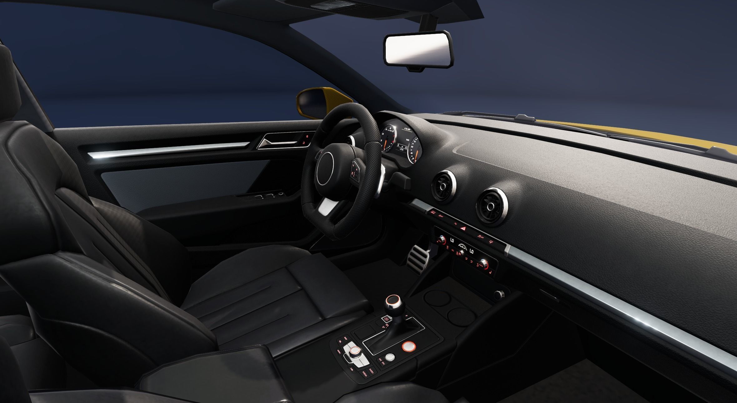 Realistic Car HD 03 Low-poly 3D model_12